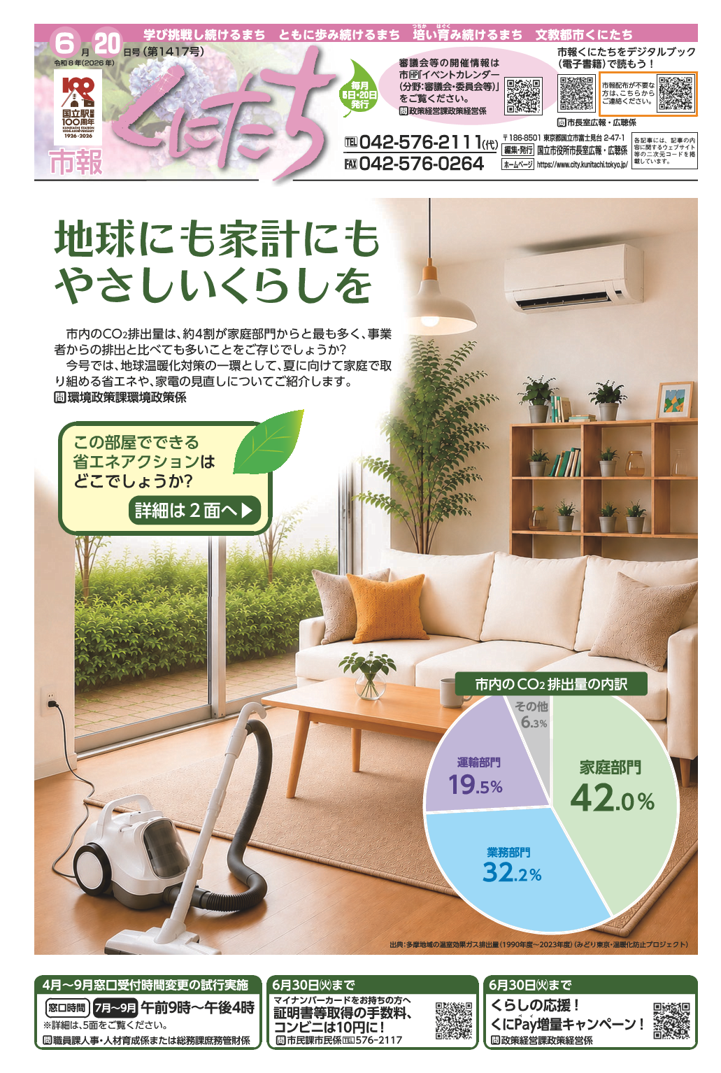 市報くにたち6月20日号(第1417号)