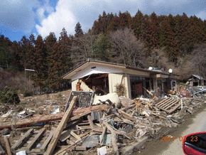 陸前高田市内の様子の写真