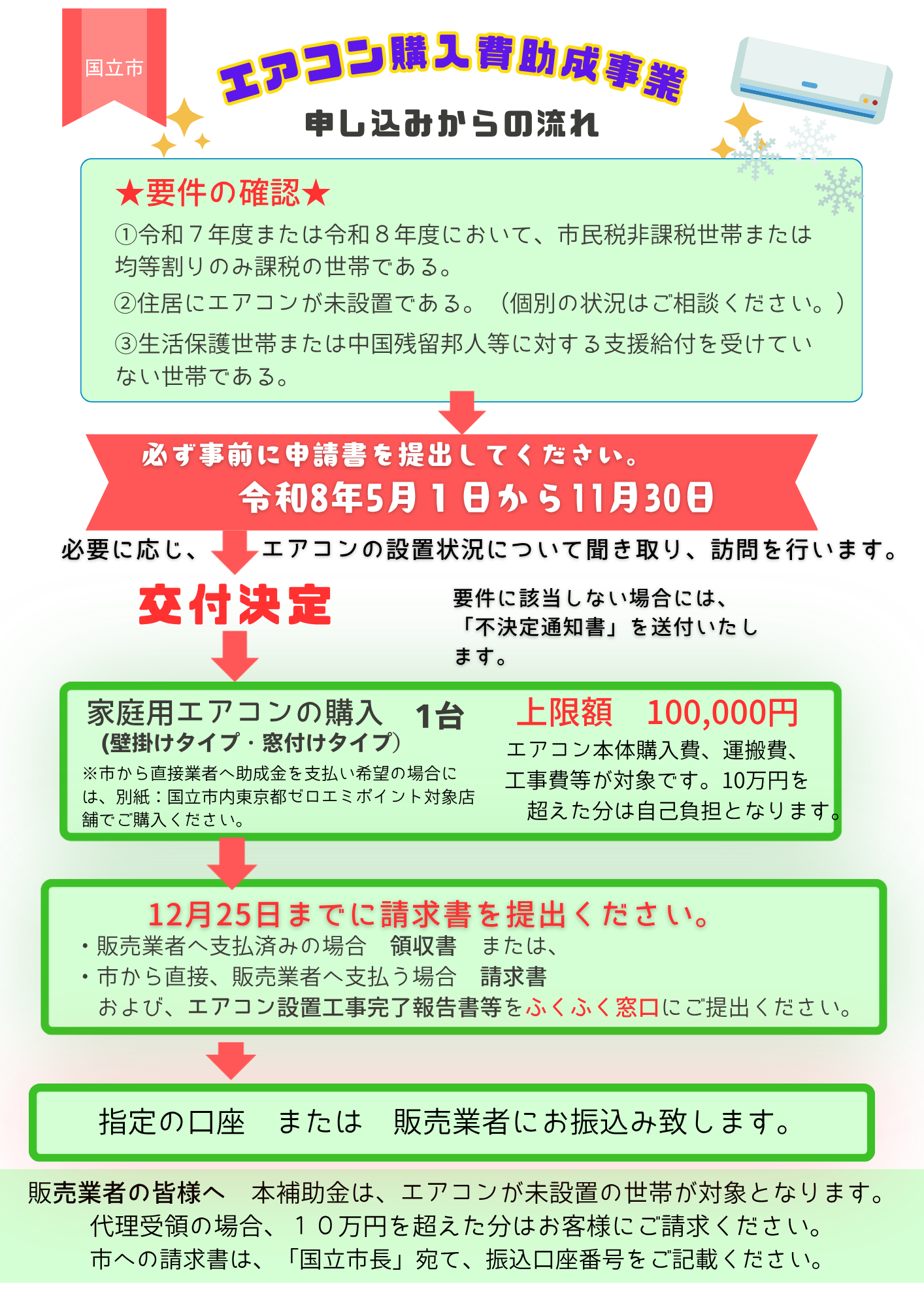 エアコン費用助成チラシ_裏