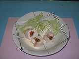 とり肉の野菜巻き