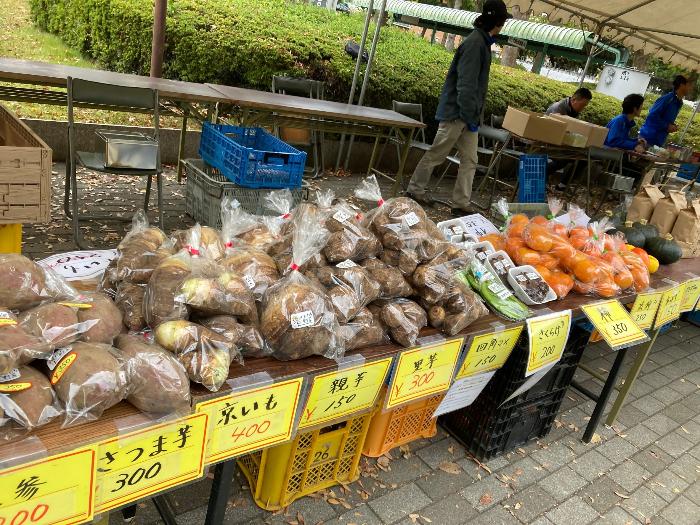 農産物直売の様子
