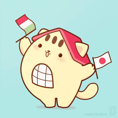 カテリーナさんが描いたくにニャンのイラスト