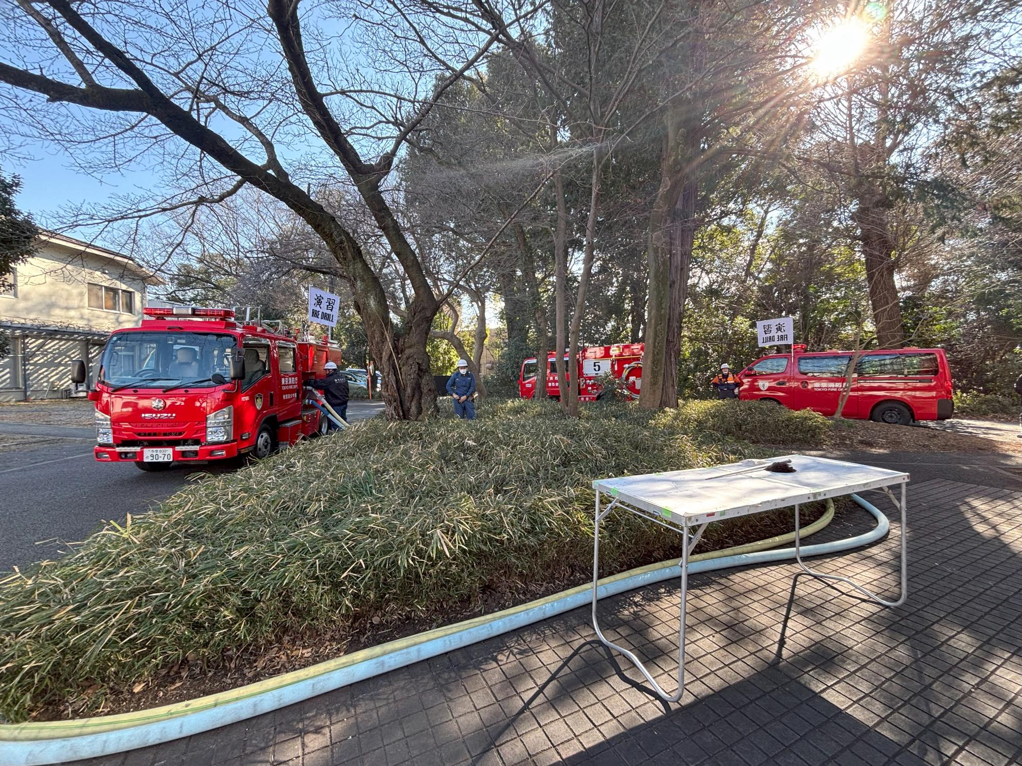 消防車出動