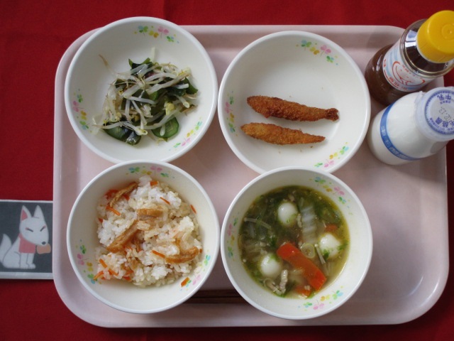 (写真)9日のこんだて