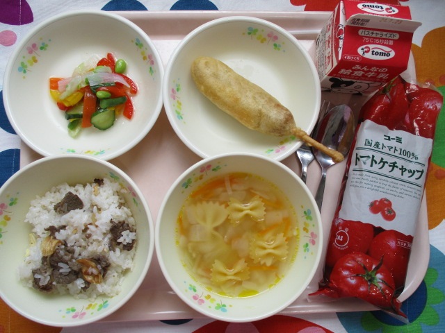 (写真)18日のこんだて