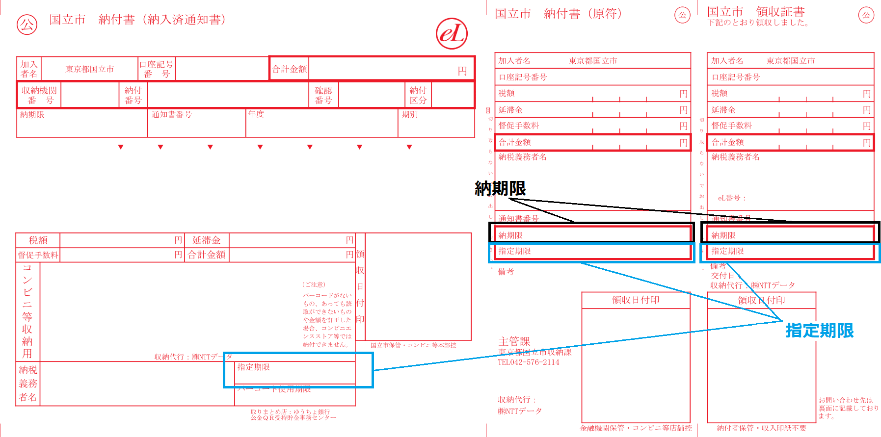 納付書サンプル