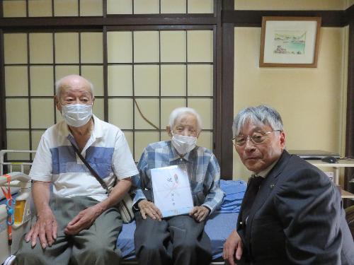 令和6年度99歳お祝い訪問 織田様