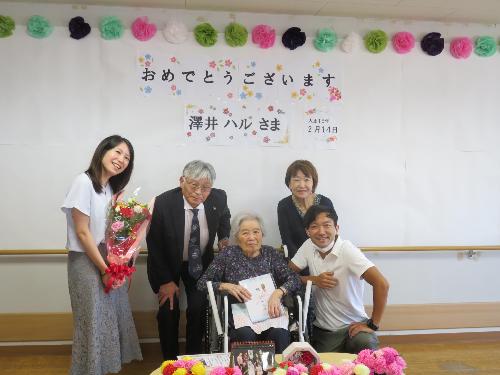 令和6年度99歳お祝い訪問 澤井様