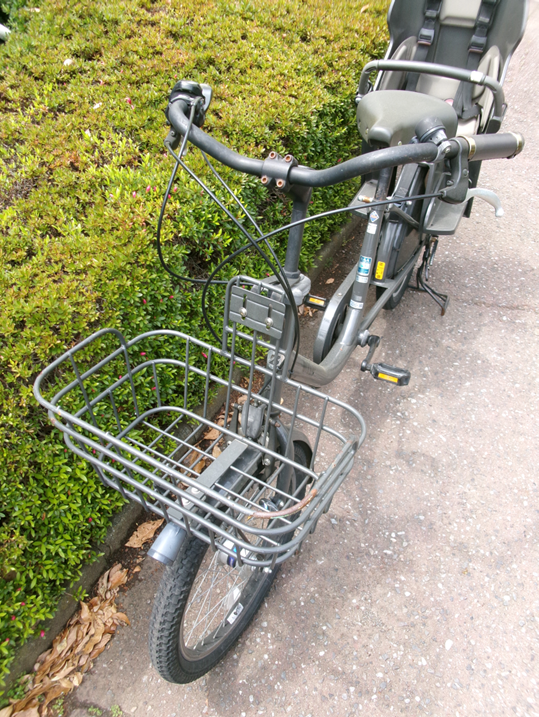 幼児1人同乗用自転車(黒)前かご