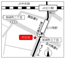 東京おしごとセンター多摩地図