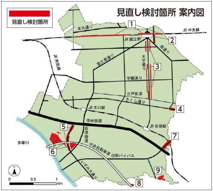 見直し検討箇所 案内図