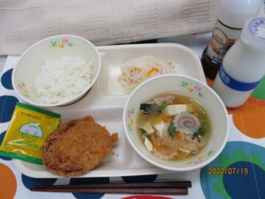 (写真)19日のこんだて